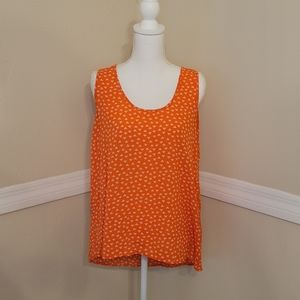 Pleione orange blouse 🧡 sz m